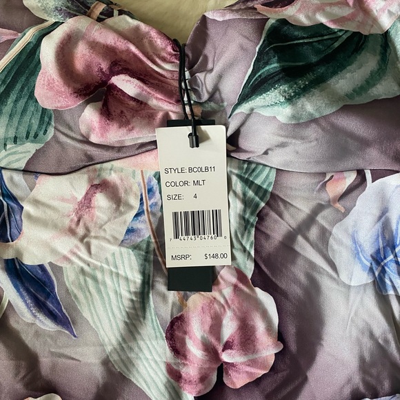 BCBGMAXAZARIA Sweetheart Neckline One Piece, NWT, Size 4 - Picture 9 of 10